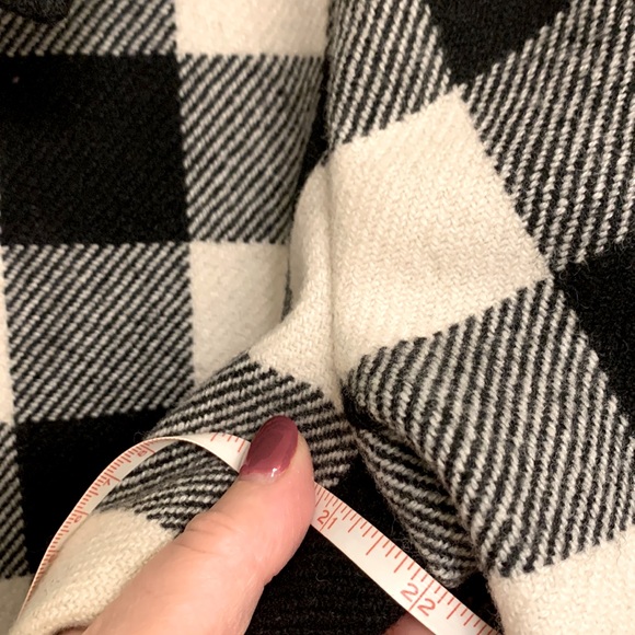 Black and White Wool Coat EUC - Picture 4 of 16